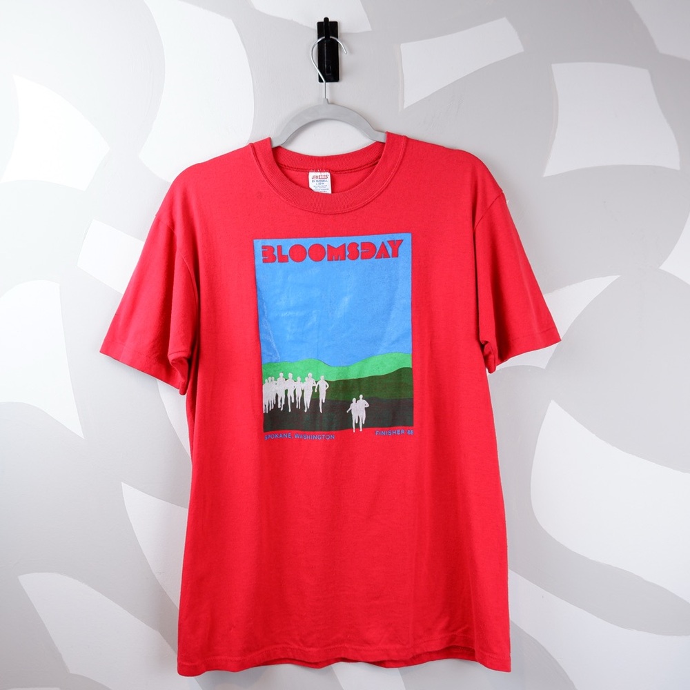 Vintage 1988 Spokane Washington Bloomsday Jerzees T-shirt | L